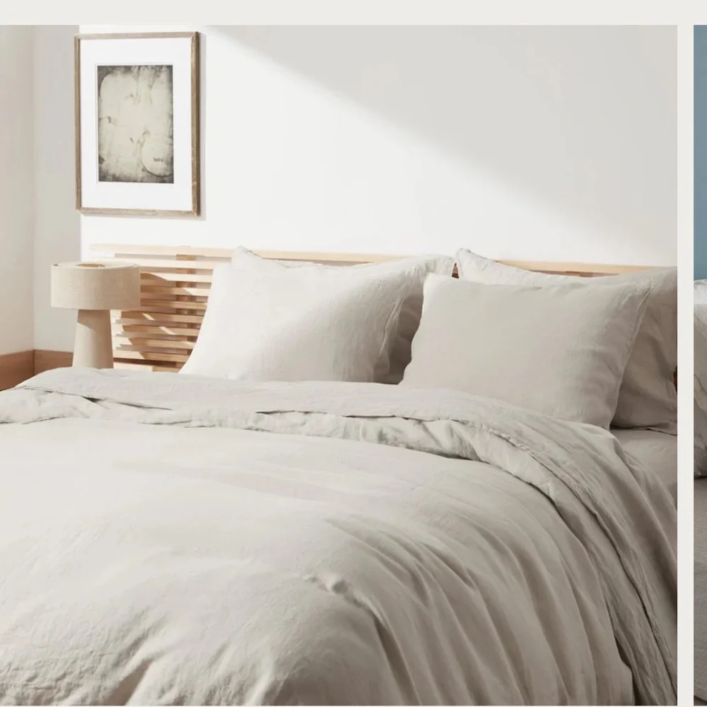 PARACHUTE Linen Duvet Cover COLOR BONE SIZE FULL/QUEEN $330 NEW